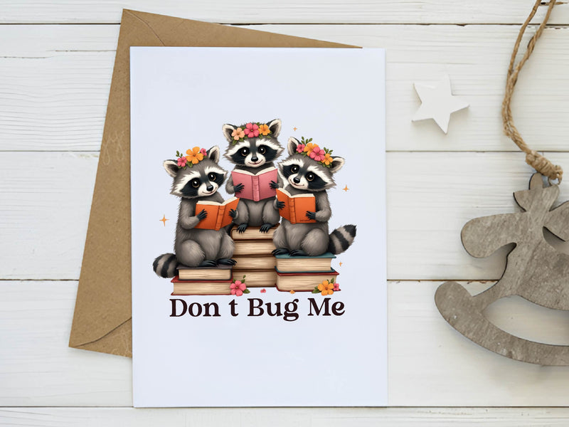 Don T Bug Me Funny Raccoon Bookish Clipart Bundle - CraftNest - Digital Crafting and Art