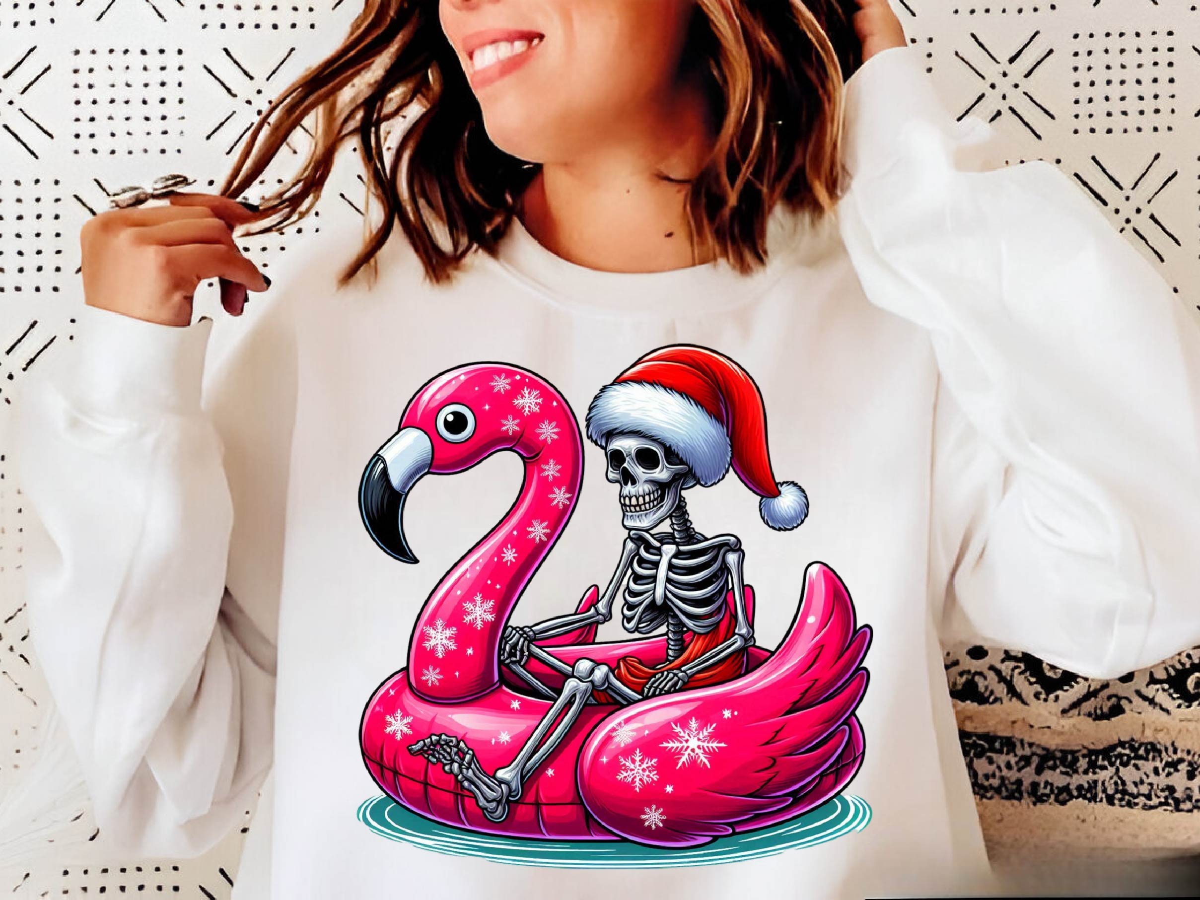 Christmas Skeleton Flamingo Clipart Bundle - CraftNest - Digital Crafting and Art