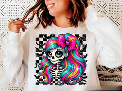 Whimsical Skeleton Girl Halloween Clipart Bundle 1 - CraftNest - Digital Crafting and Art