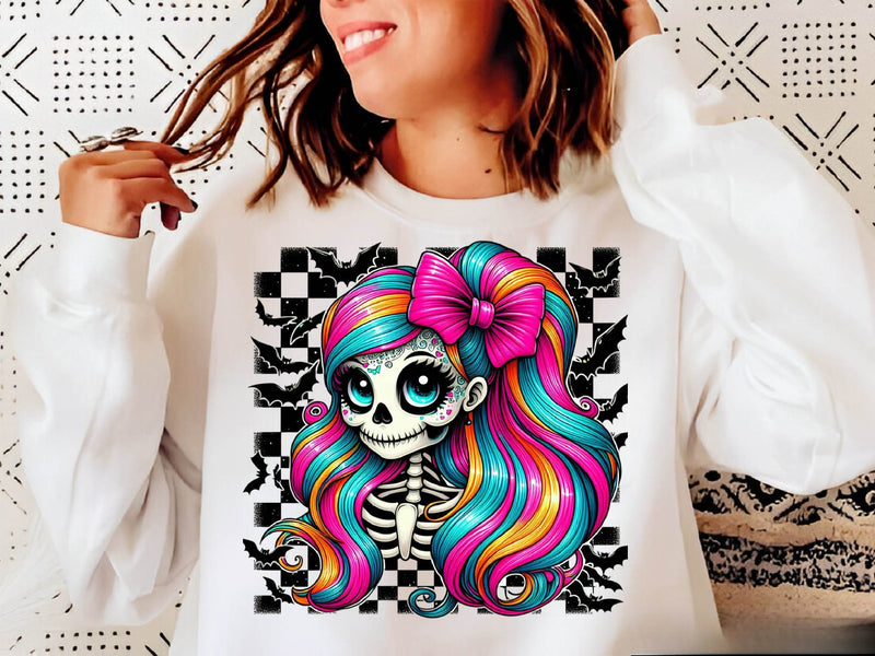 Whimsical Skeleton Girl Halloween Clipart Bundle 1 - CraftNest - Digital Crafting and Art