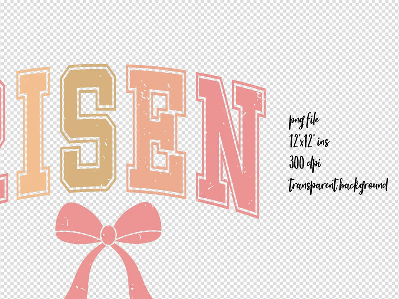 Easter Christian Risen Coquette Clipart Bundle - CraftNest - Digital Crafting and Art