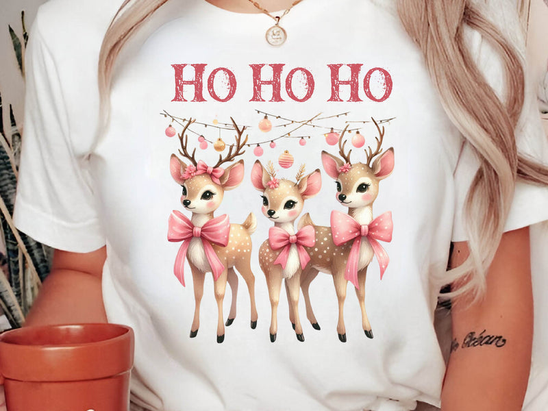 Christmas Deer Ho Ho Ho Deer Clipart Bundle - CraftNest - Digital Crafting and Art