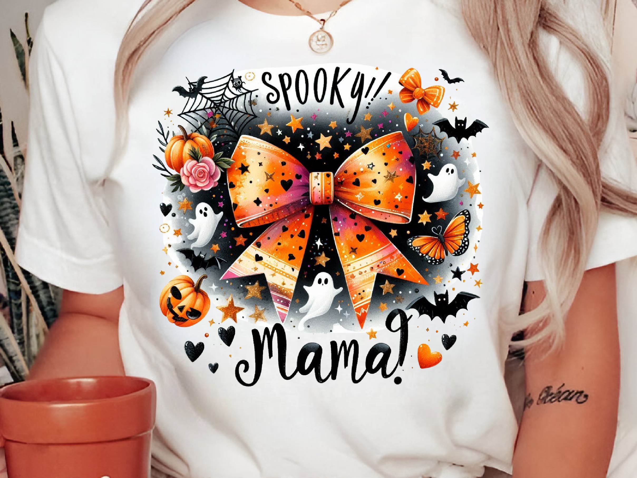 Spooky Mama Bow Halloween Clipart Bundle - CraftNest - Digital Crafting and Art
