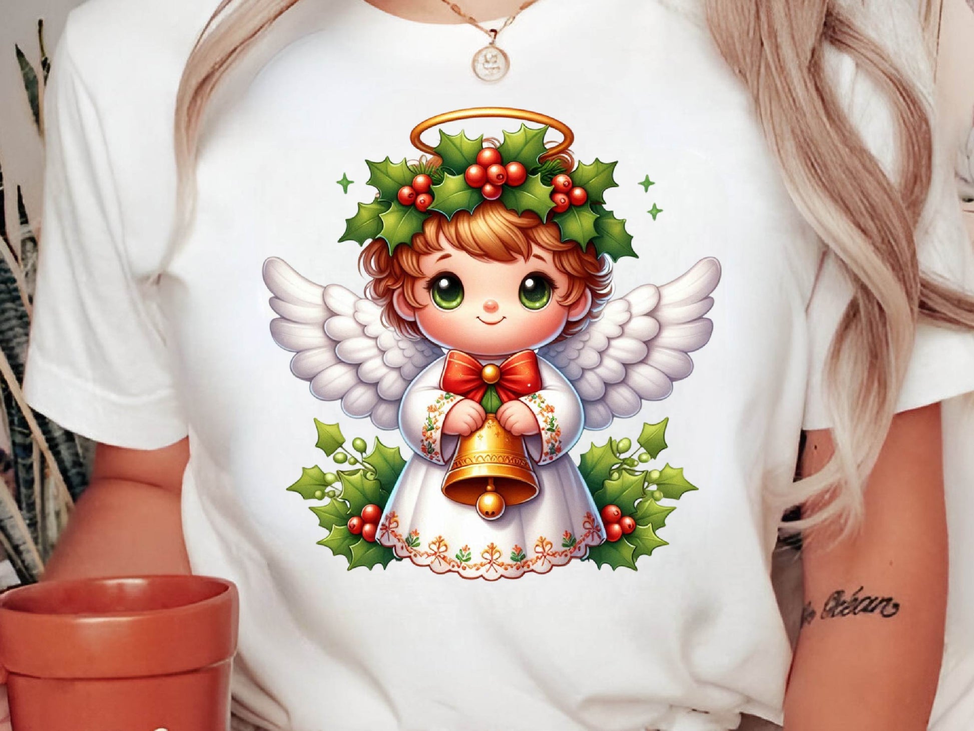 Christmas Cute Little Angel Clipart Bundle 1 - CraftNest - Digital Crafting and Art
