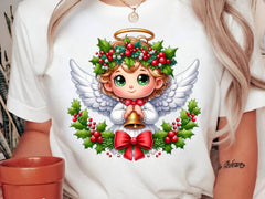 Christmas Cute Little Angel Clipart Bundle - CraftNest - Digital Crafting and Art