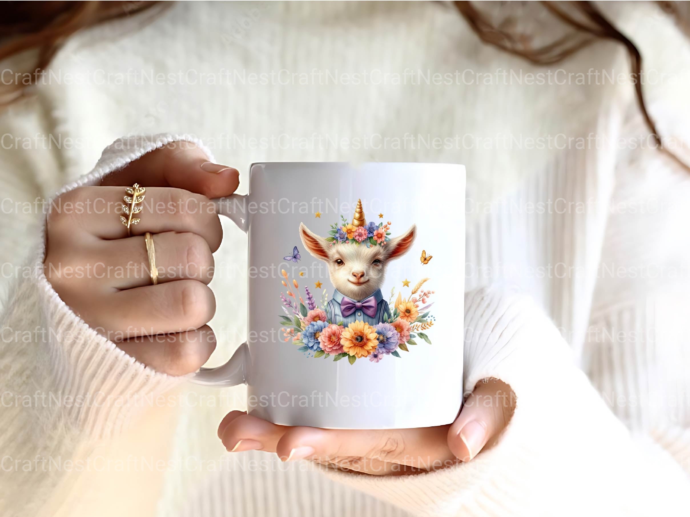 Unicorn Goat Clipart Bundle - CraftNest - Digital Crafting and Art