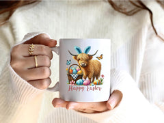 Cute Easter Highland Cow Clipart Bundle - CraftNest - Digital Crafting and Art