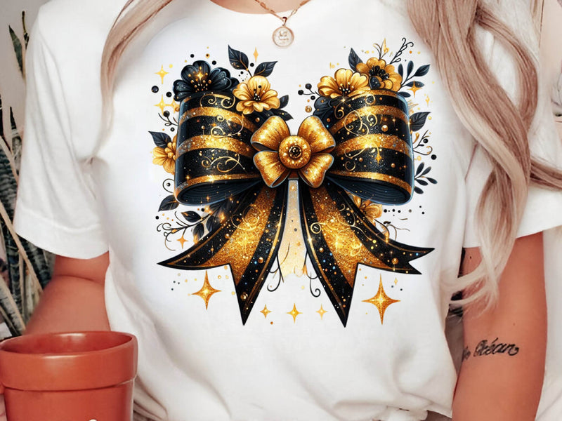 Gold Glitter Coquette Bow Clipart Bundle - CraftNest - Digital Crafting and Art