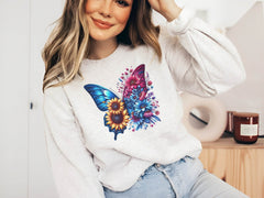 Butterfly Flowers Clipart Bundle 1 - CraftNest - Digital Crafting and Art