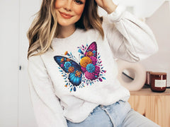 Butterfly Flowers Clipart Bundle 15 - CraftNest - Digital Crafting and Art