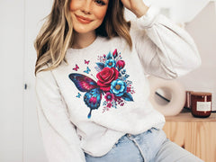 Butterfly Flowers Clipart Bundle 22 - CraftNest - Digital Crafting and Art