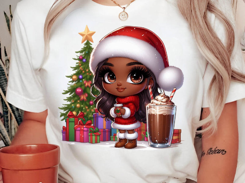 Christmas Christmas Black Girl Clipart Bundle 1 - CraftNest - Digital Crafting and Art