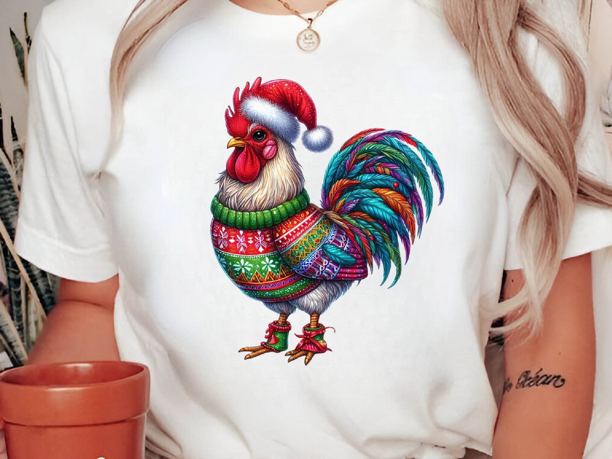 Christmas Festive Rooster Clipart Bundle 7 - CraftNest - Digital Crafting and Art