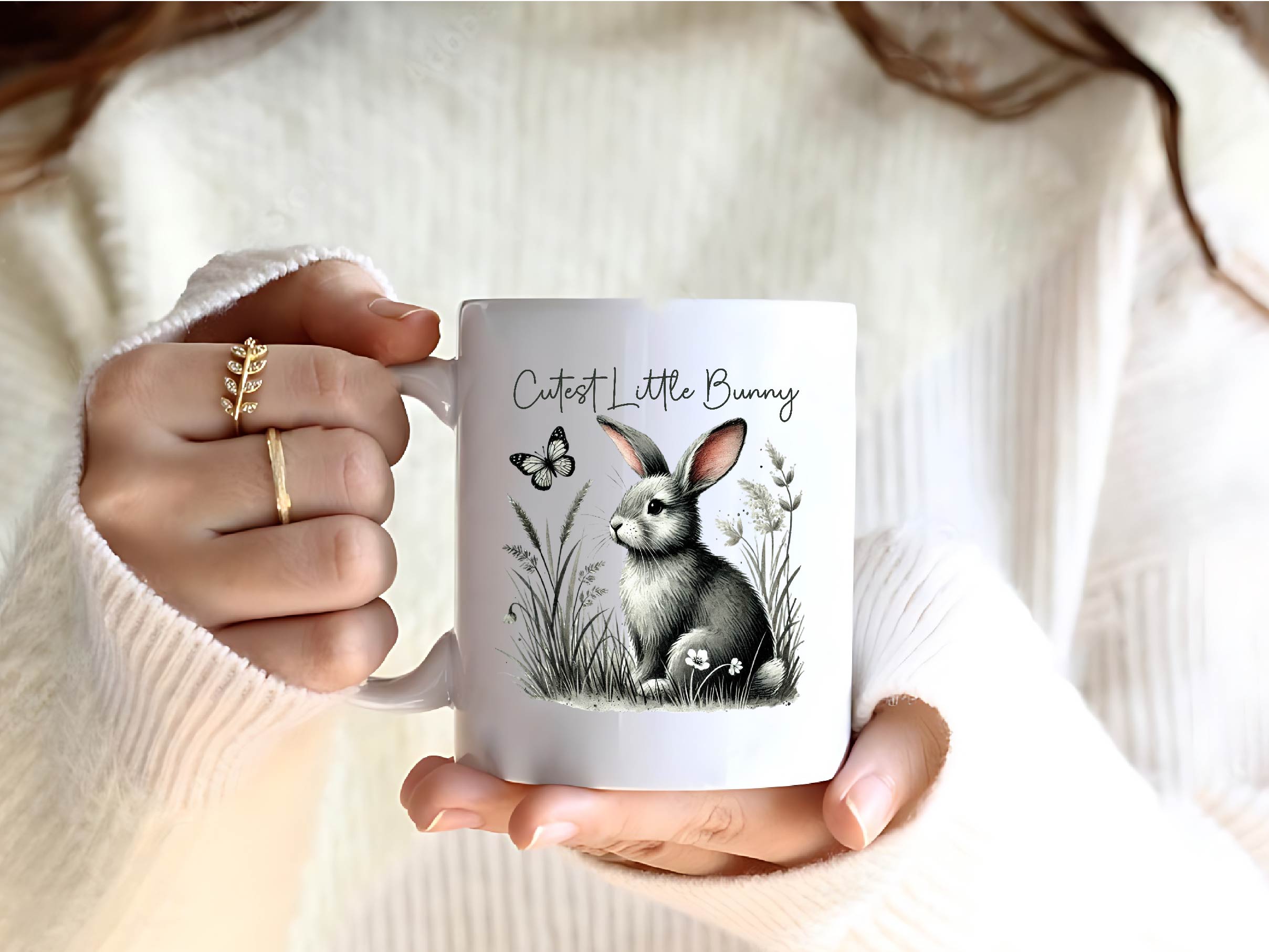 Cutest Little Bunny Floral Bunny Clipart Bundle - CraftNest - Digital Crafting and Art