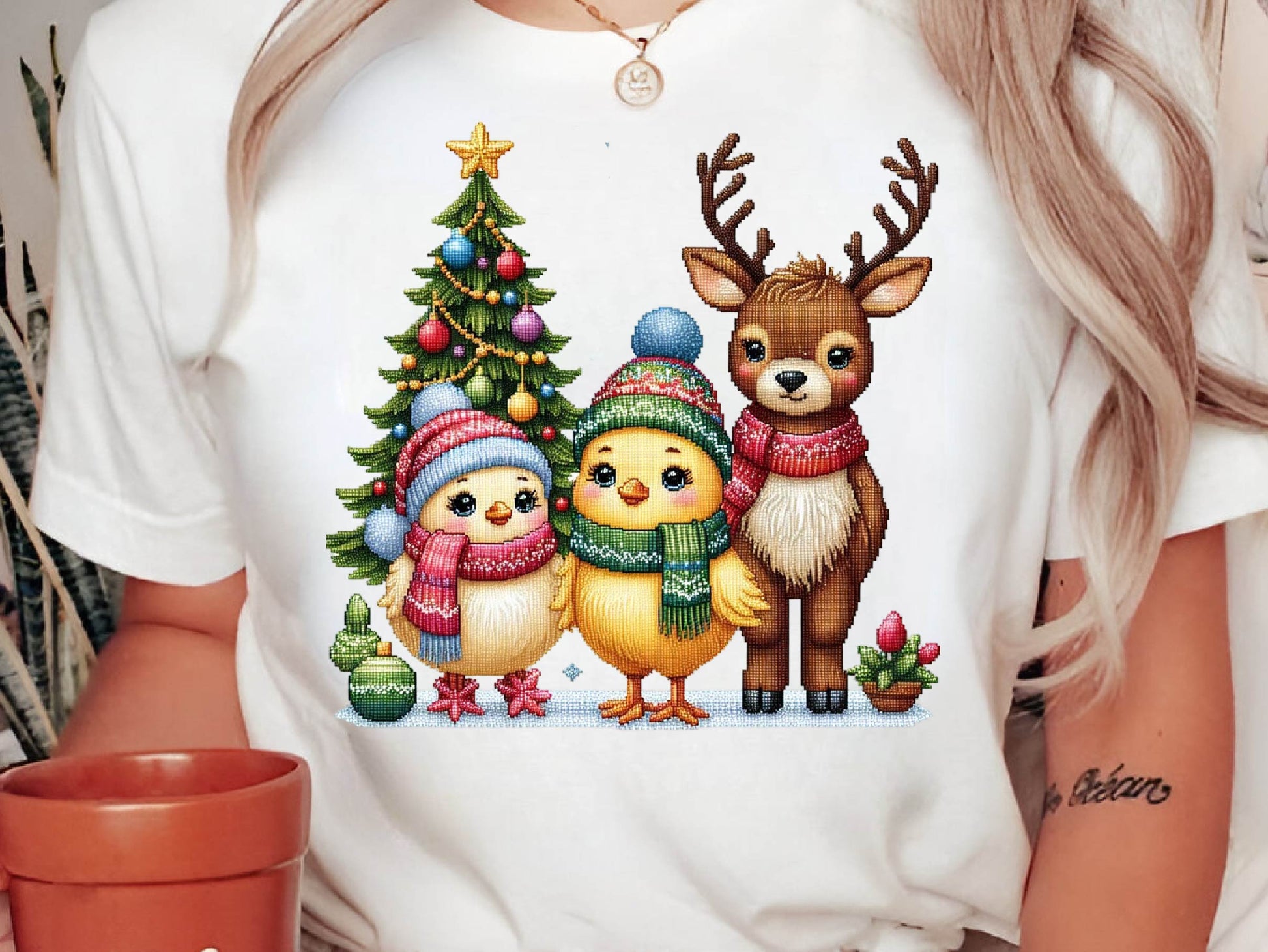 Christmas Chicken Embroidered Clipart Bundle - CraftNest - Digital Crafting and Art