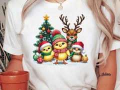 Christmas Chicken Embroidered Clipart Bundle 1 - CraftNest - Digital Crafting and Art