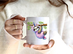 Hanging Cute Sloth Clipart Bundle - CraftNest - Digital Crafting and Art