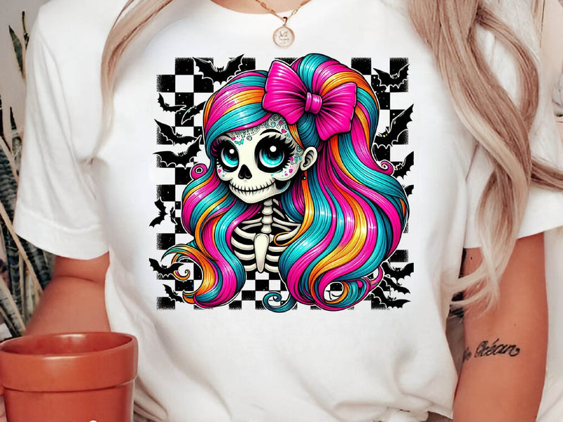 Whimsical Skeleton Girl Halloween Clipart Bundle 1 - CraftNest - Digital Crafting and Art