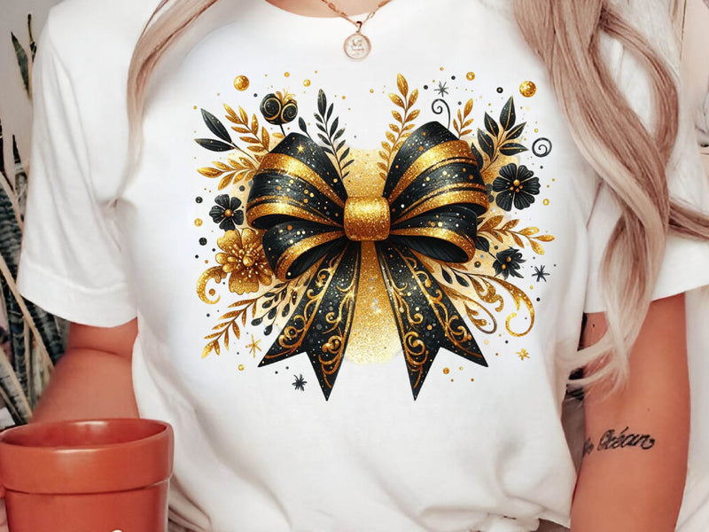 Gold Glitter Coquette Bow Clipart Bundle 1 - CraftNest - Digital Crafting and Art