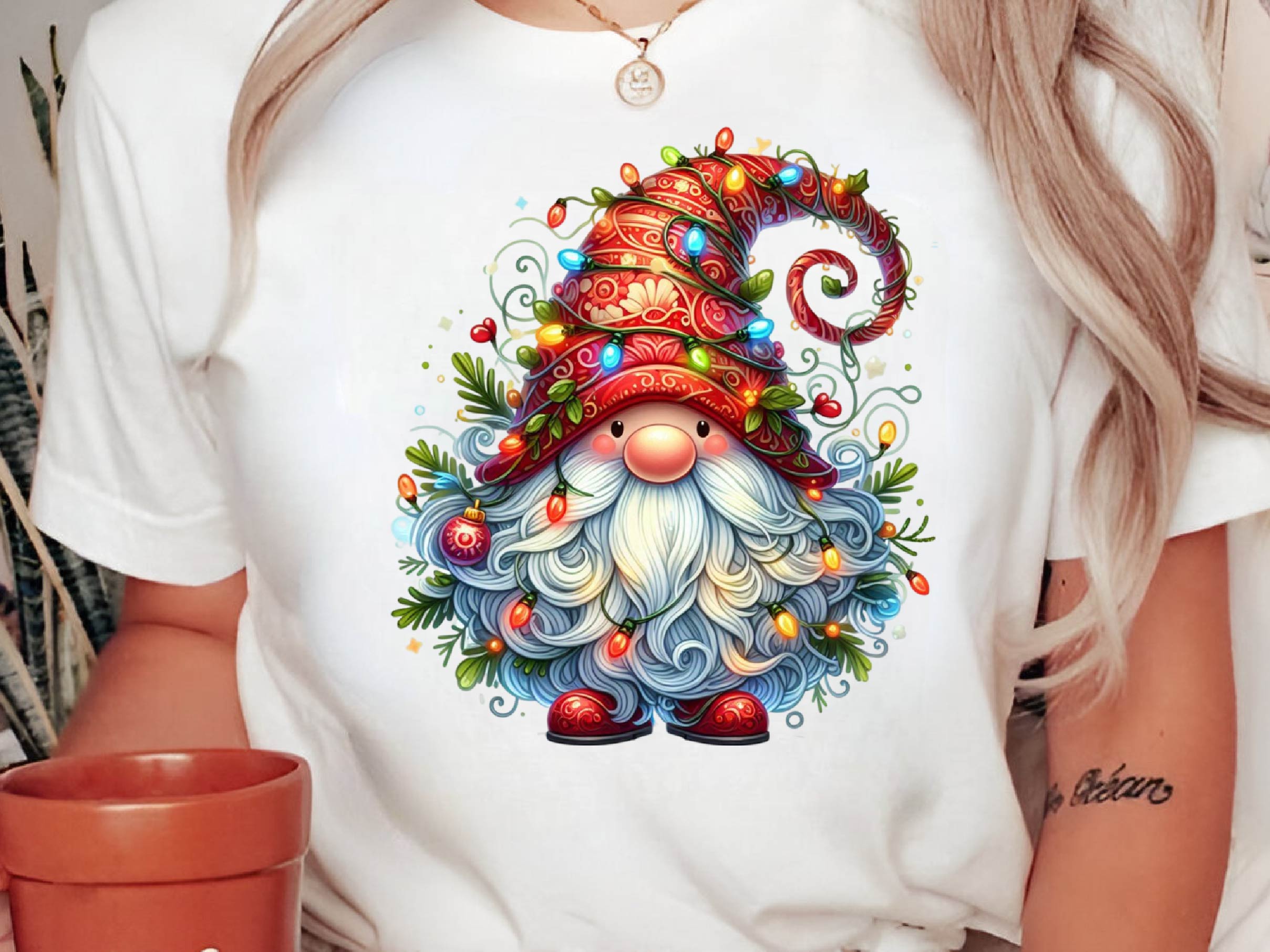 Christmas Gnome Light Clipart Bundle - CraftNest - Digital Crafting and Art