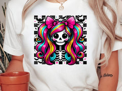 Whimsical Skeleton Girl Halloween Clipart Bundle - CraftNest - Digital Crafting and Art