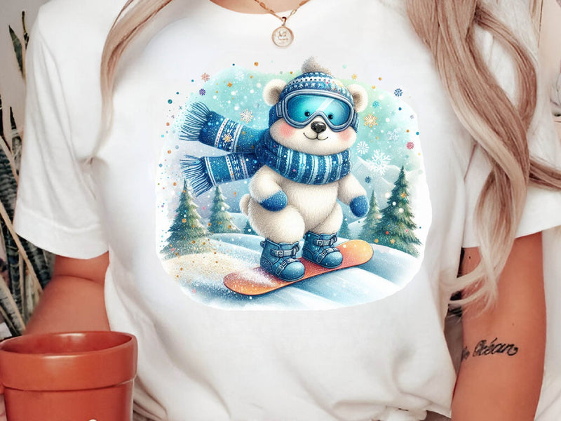 Cute Winter Polar Bear Clipart Bundle - CraftNest - Digital Crafting and Art