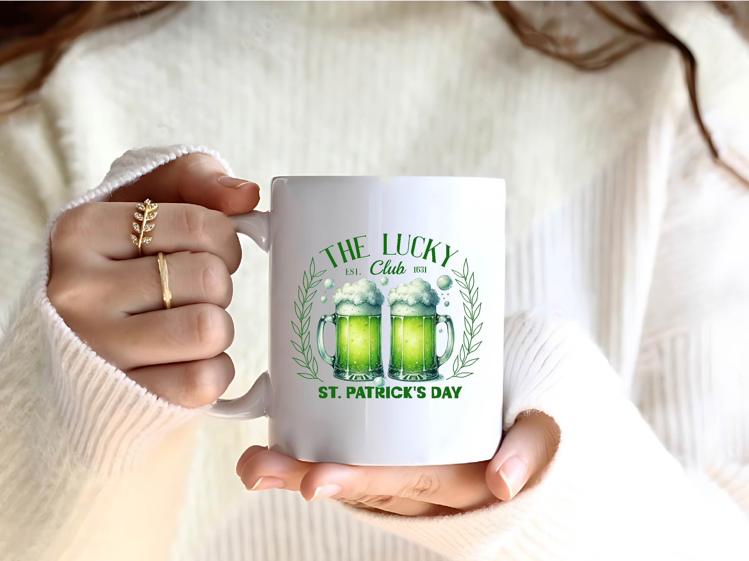 St Patricks Day Vintage Lucky Club Clipart Bundle - CraftNest - Digital Crafting and Art