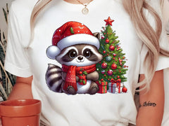 Christmas Raccoon Clipart Bundle 1 - CraftNest - Digital Crafting and Art