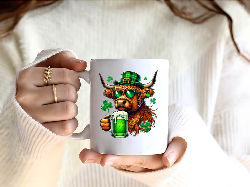 St Patricks Day Highland Cow Beer Clipart Bundle - CraftNest - Digital Crafting and Art