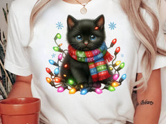 Christmas Black Cat Clipart Bundle 1 - CraftNest - Digital Crafting and Art