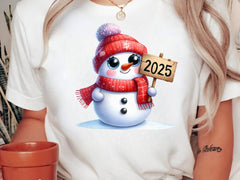 New Year Snowman Clipart Bundle 1 - CraftNest - Digital Crafting and Art