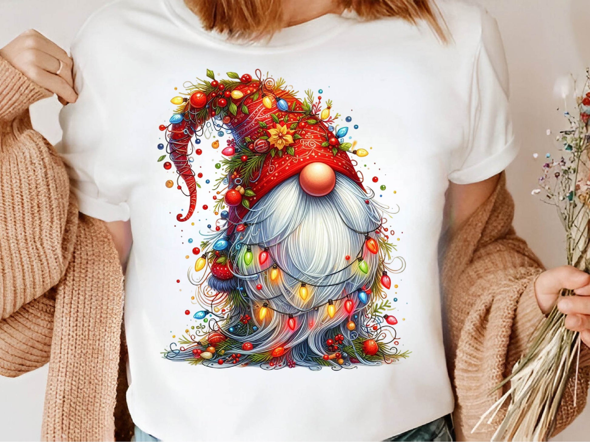 Christmas Gnome Light Clipart Bundle 1 - CraftNest - Digital Crafting and Art