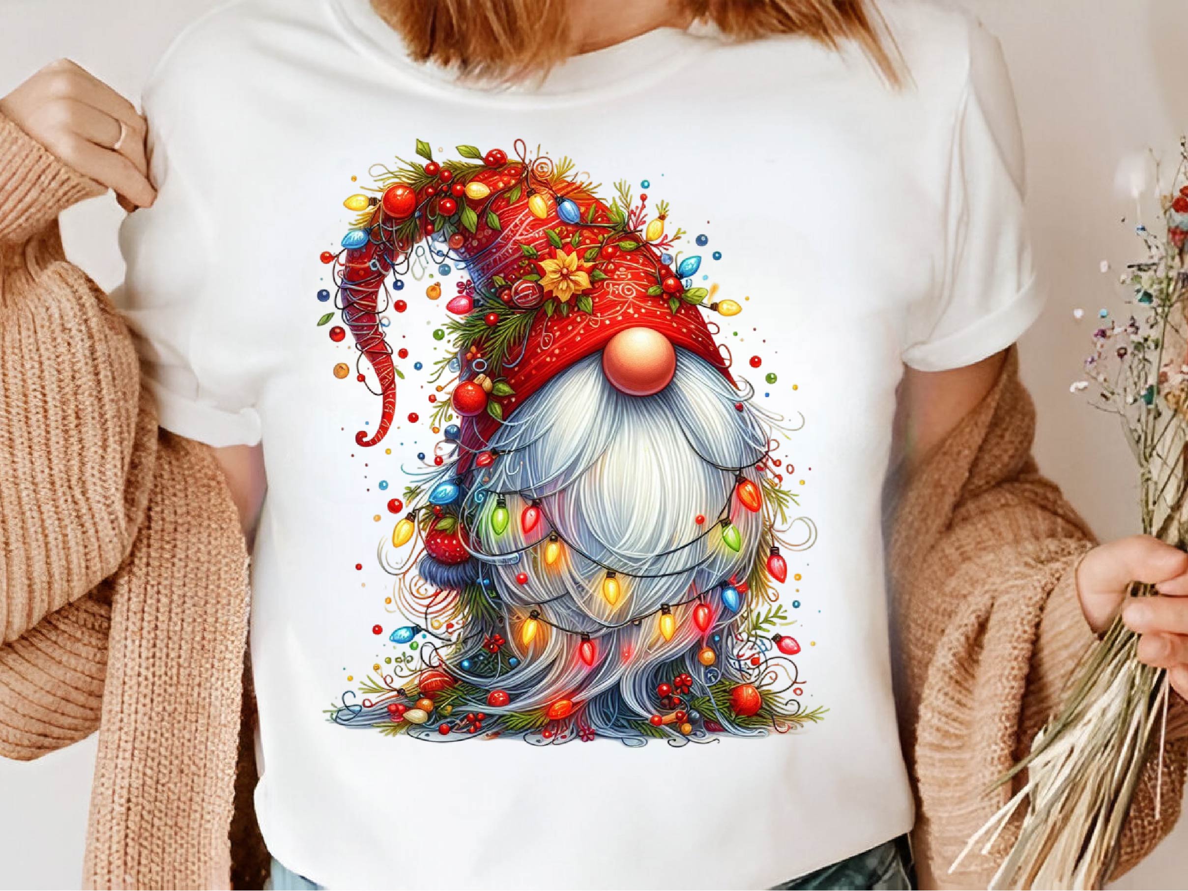 Christmas Gnome Light Clipart Bundle 1 - CraftNest - Digital Crafting and Art