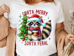 Raccoon Christmas Sorta Merry Clipart Bundle - CraftNest - Digital Crafting and Art