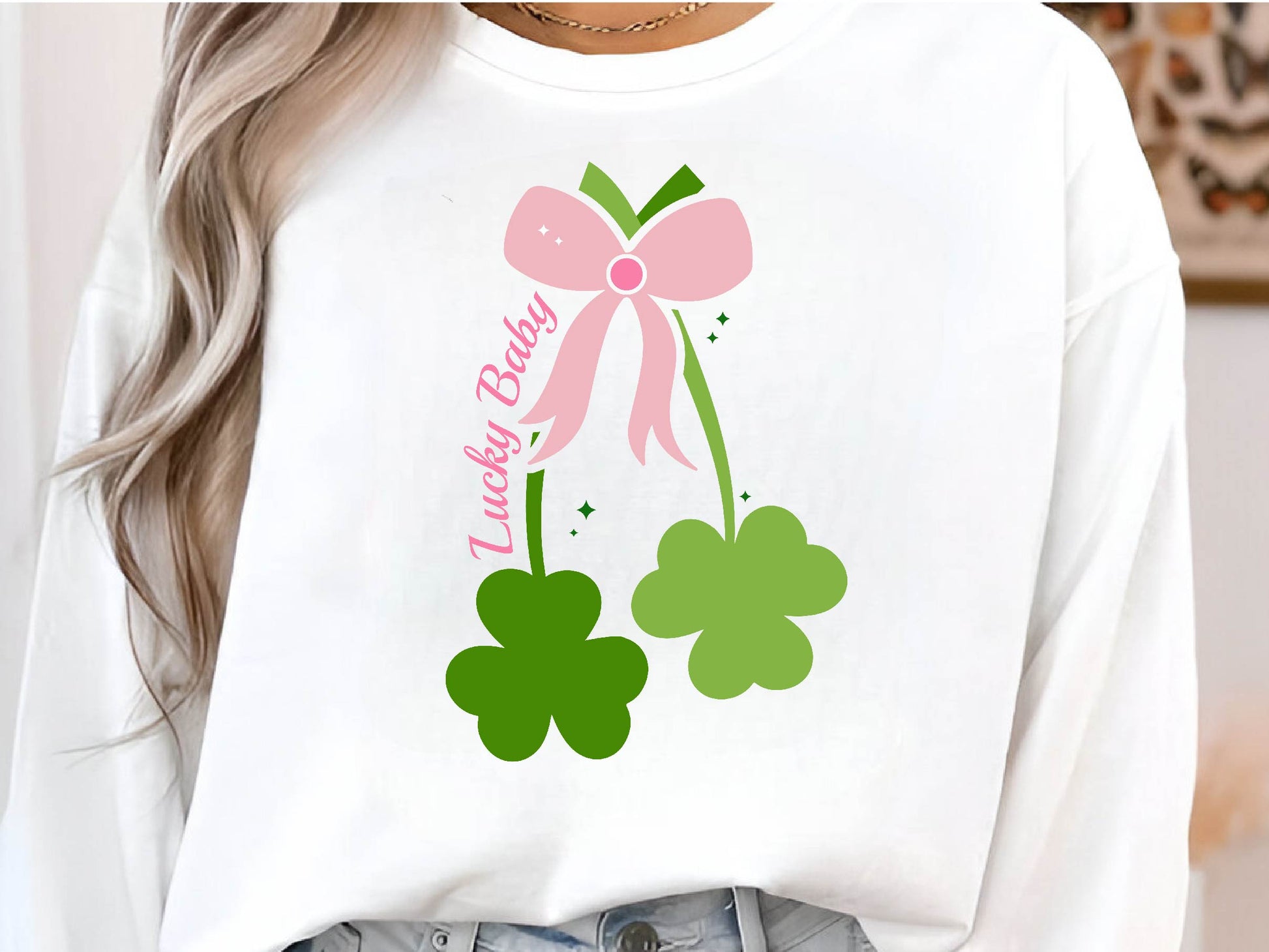 St Patricks Day Clovers Lucky Babe Clipart Bundle - CraftNest - Digital Crafting and Art