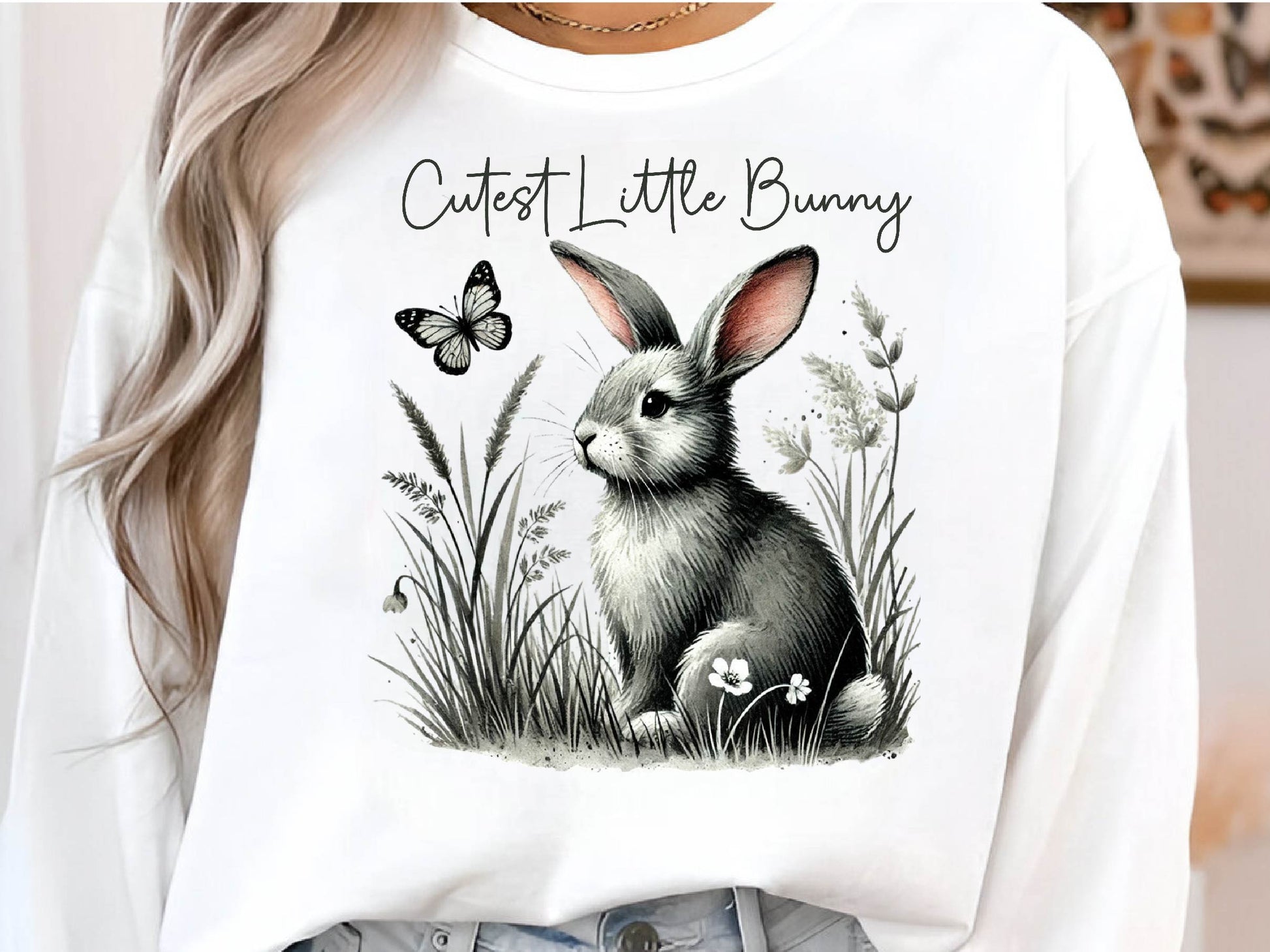 Cutest Little Bunny Floral Bunny Clipart Bundle - CraftNest - Digital Crafting and Art