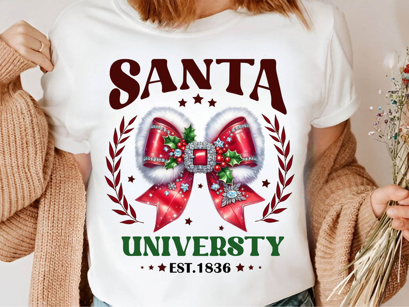 Santa University Merry Christmas Clipart Bundle - CraftNest - Digital Crafting and Art