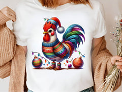 Christmas Festive Rooster Clipart Bundle 6 - CraftNest - Digital Crafting and Art