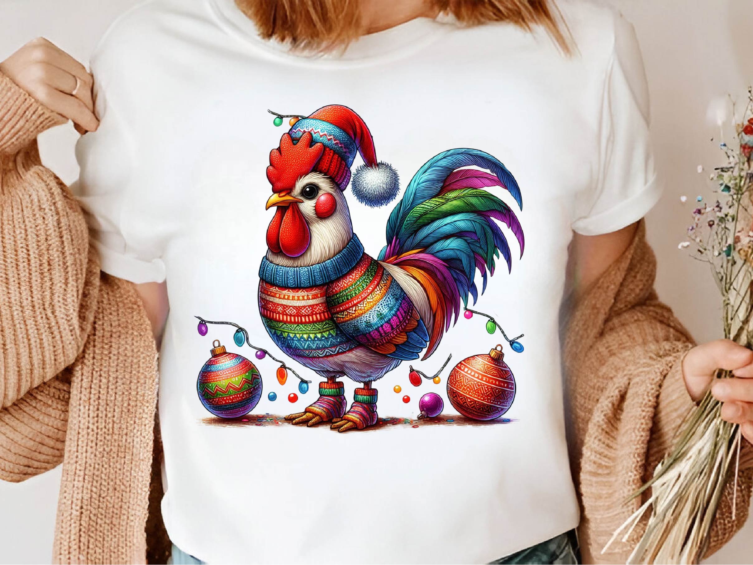 Christmas Festive Rooster Clipart Bundle 6 - CraftNest - Digital Crafting and Art