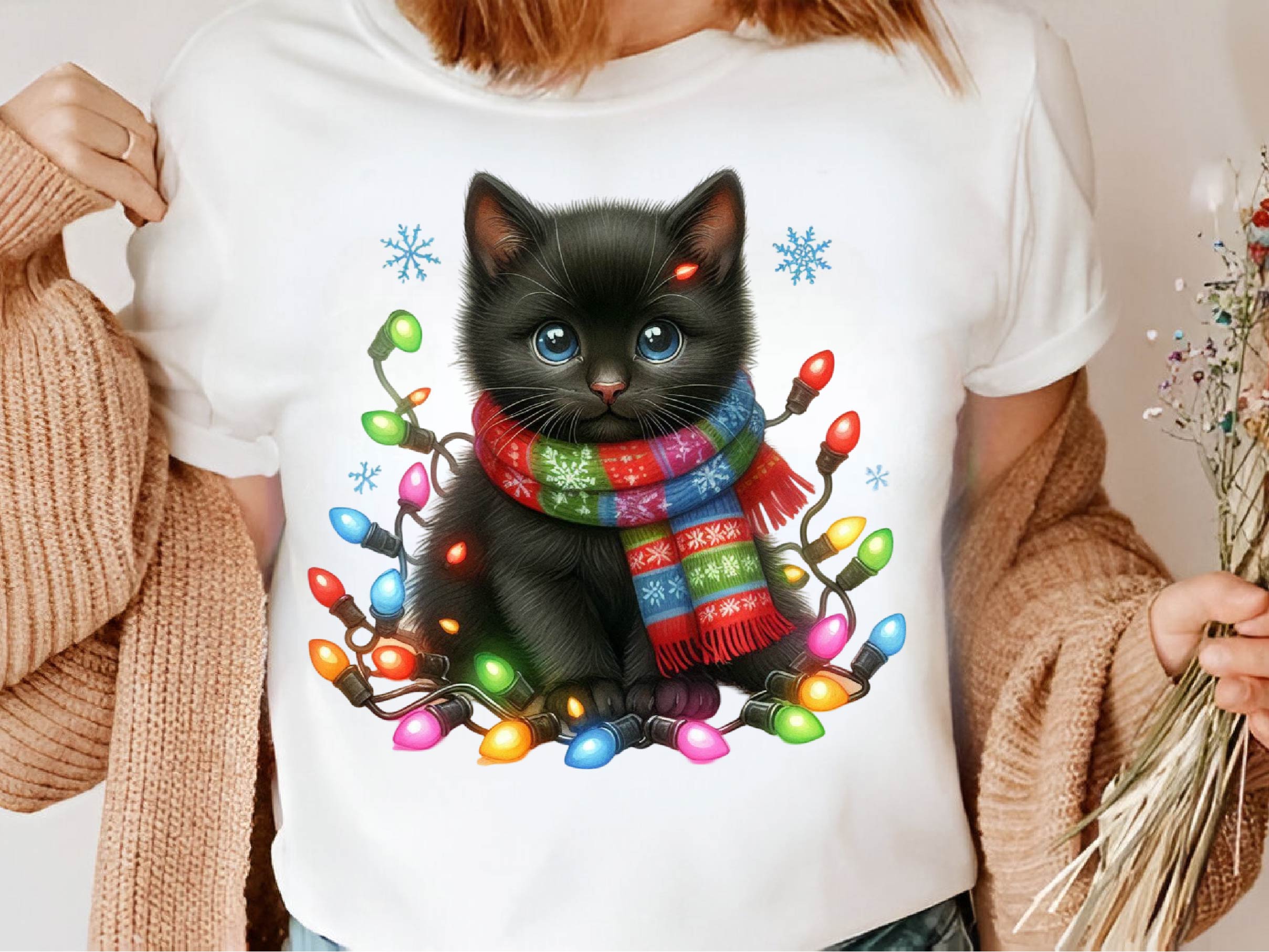 Christmas Black Cat Clipart Bundle 1 - CraftNest - Digital Crafting and Art