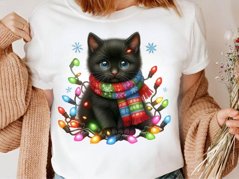 Christmas Black Cat Clipart Bundle 1 - CraftNest - Digital Crafting and Art