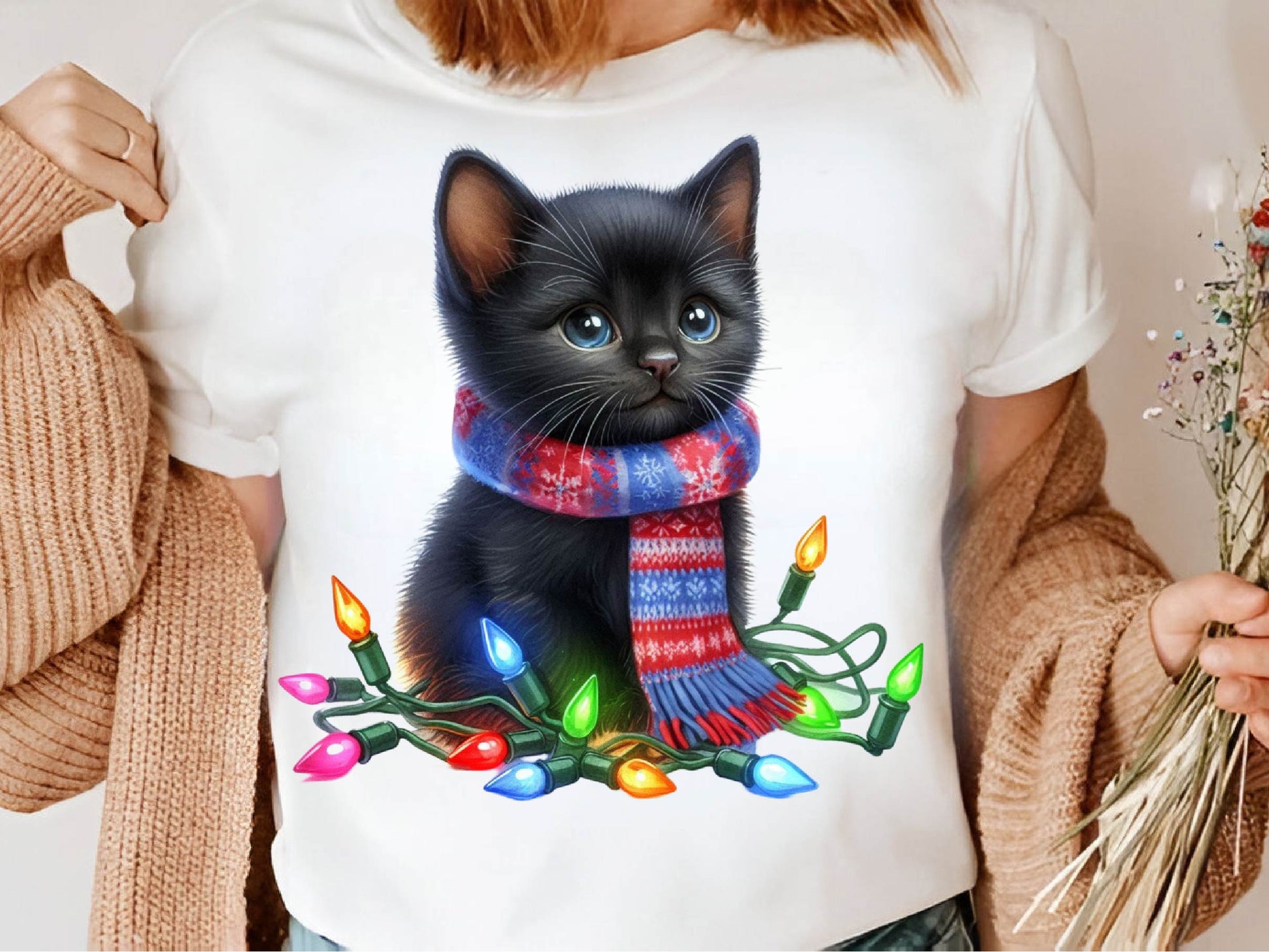 Christmas Black Cat Clipart Bundle - CraftNest - Digital Crafting and Art