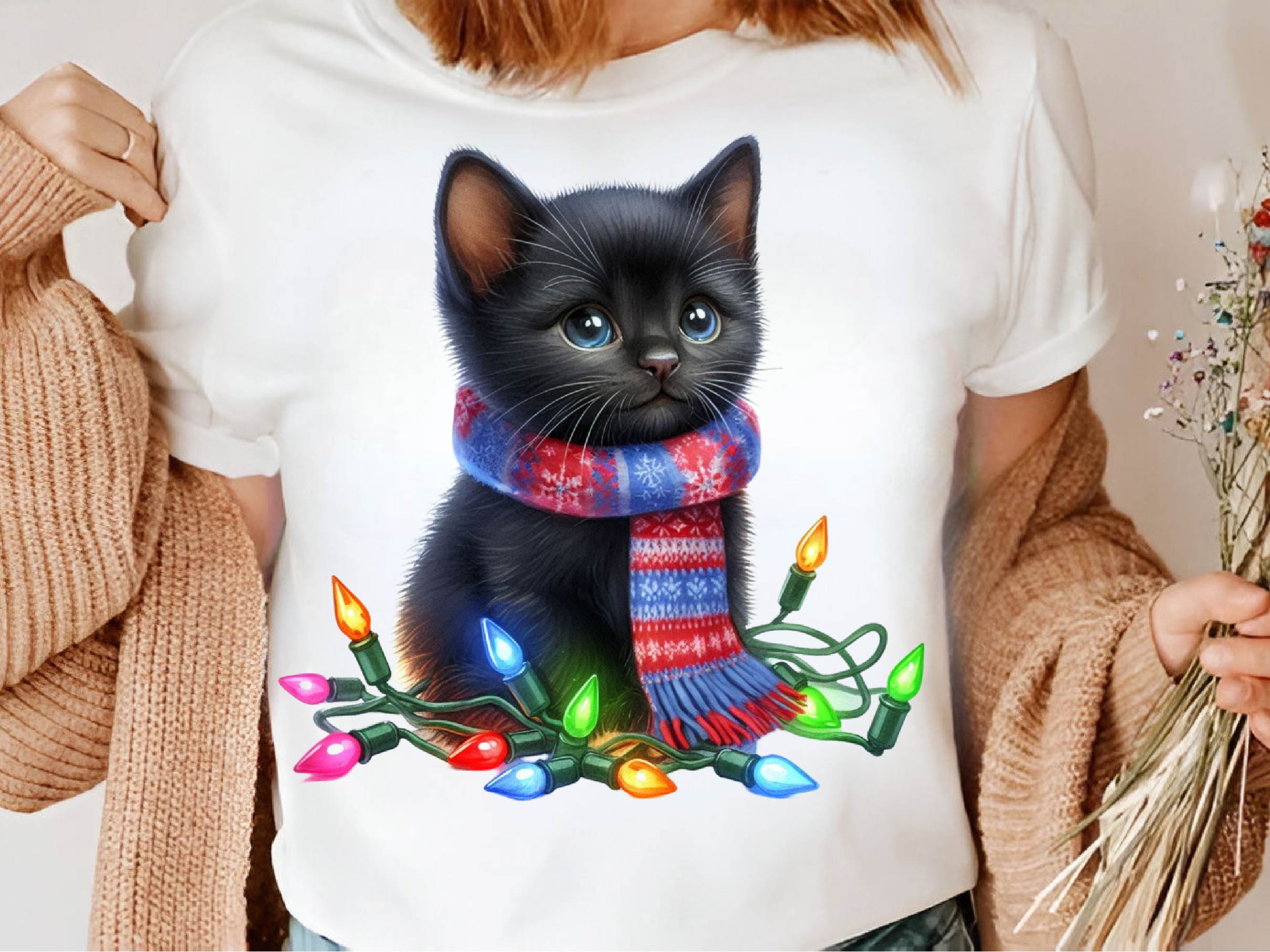 Christmas Black Cat Clipart Bundle - CraftNest - Digital Crafting and Art