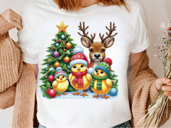 Christmas Chicken Embroidered Clipart Bundle 3 - CraftNest - Digital Crafting and Art