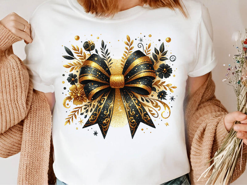 Gold Glitter Coquette Bow Clipart Bundle 1 - CraftNest - Digital Crafting and Art