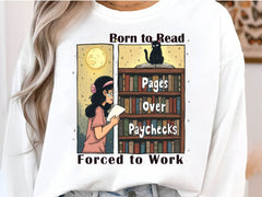 Born To Read Forced To Work Clipart Bundle - CraftNest - Digital Crafting and Art