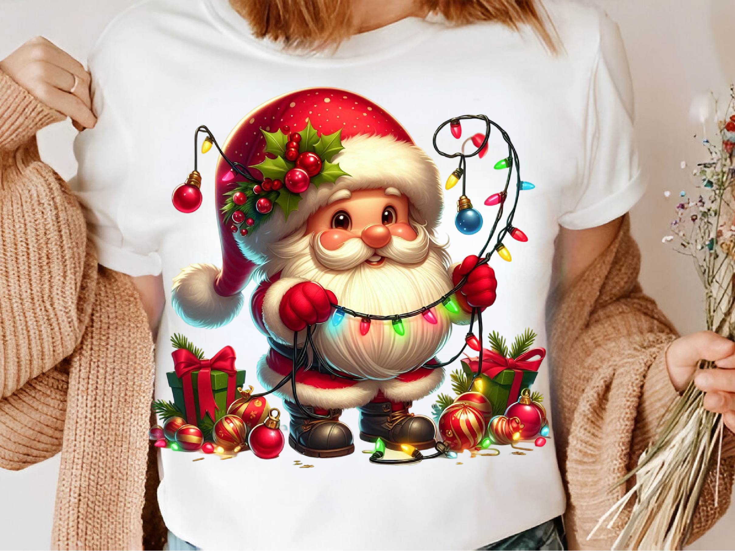 Christmas Gnome Light Clipart Bundle 2 - CraftNest - Digital Crafting and Art