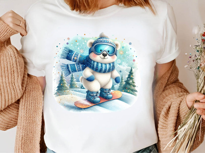 Cute Winter Polar Bear Clipart Bundle - CraftNest - Digital Crafting and Art