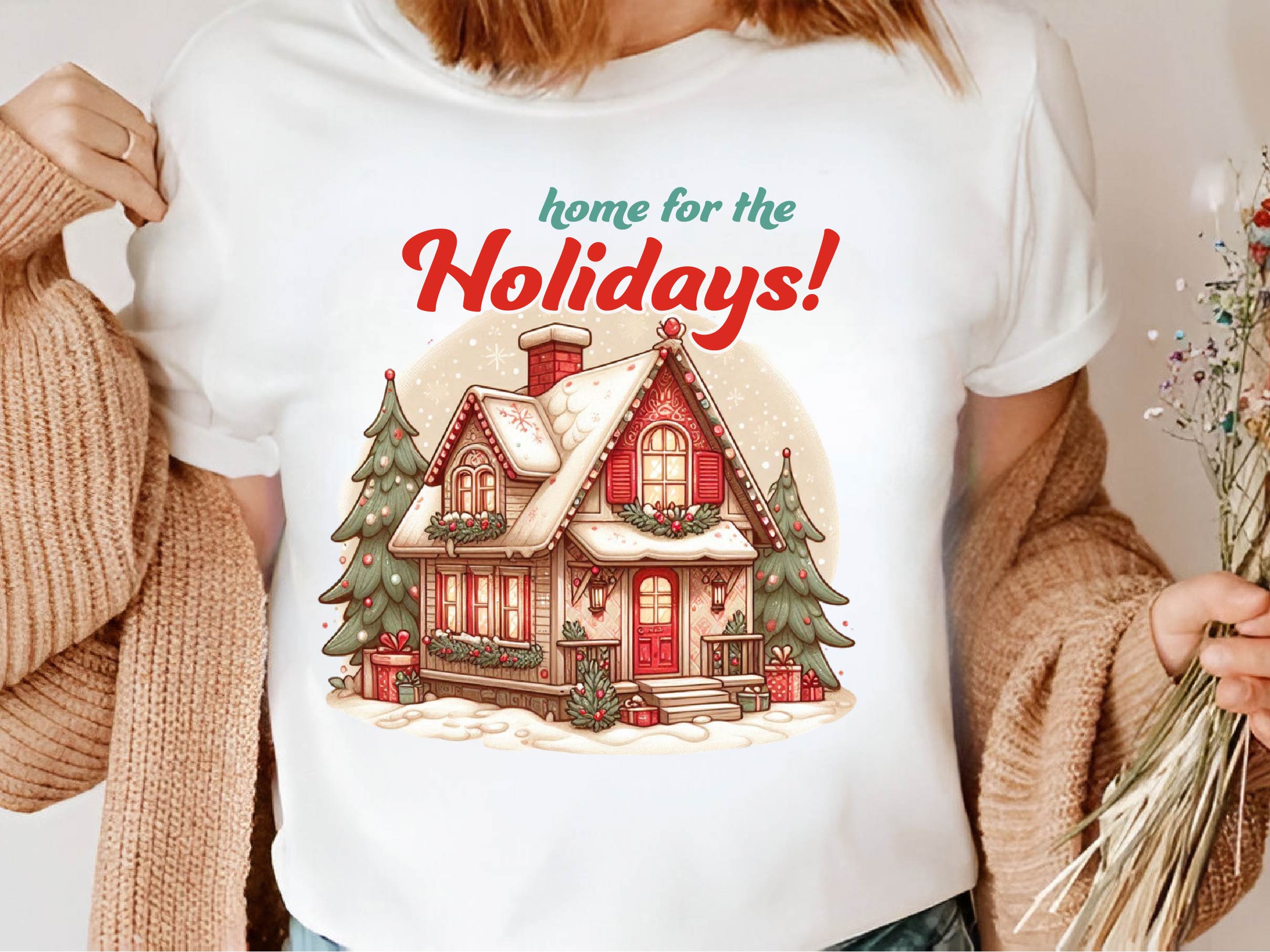 Vintage Christmas House Clipart Bundle - CraftNest - Digital Crafting and Art