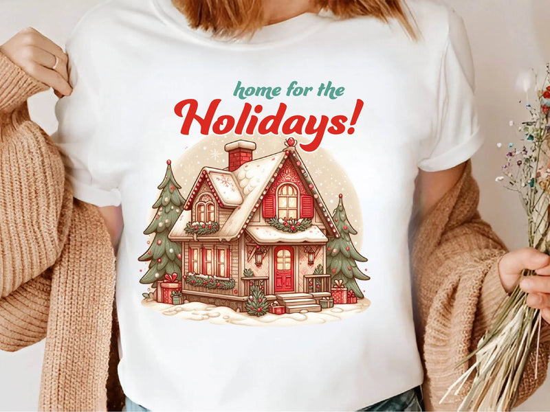 Vintage Christmas House Clipart Bundle - CraftNest - Digital Crafting and Art